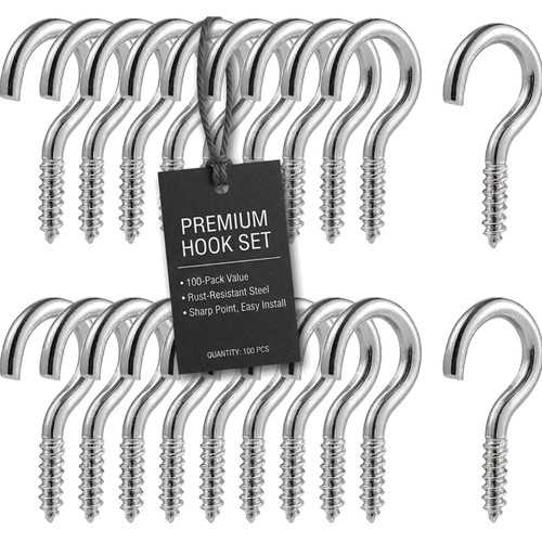 Screw hooks pack 100 - screw,