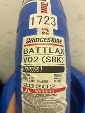 BRIDGESTONE V02 SBK FRONT RACING SLICK 120/605R17 MEDIUM 