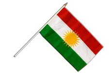 Kurdistan Stockflagge Flaggen