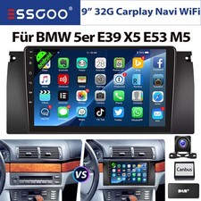 Android 14 Für BMW 5er E39 X5 E53 E38 DAB+ Autoradio 32GB Apple Carplay GPS NAVI