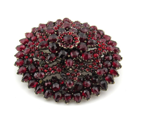 Antike brosche granatstern - antike,