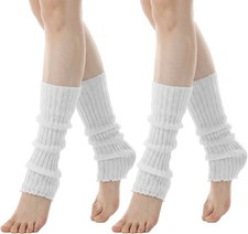 2 Paar Weisse Stulpen Damen