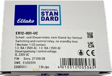 ELTAKO ER12-001-UC Schaltrelais Steuerrelais Switching Control Relay 1W 16A 230V