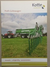 KOTTE GARANT Profi PTR 25000 Pumptankwagen Güllewagen Prospekt Traktor Schlepper