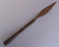 ALTE  AFRIKANISCHE HANDGESCHMIEDETE  SPEER SPITZE, 33,6 cm