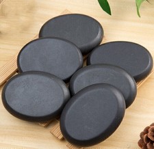 Master Massage 6pcs Große Schwarz Basalt Massagesteine Massage Hot Stone Für SPA