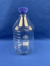 Laborflasche 2000 mL 2 L GL 45 Simax Verschluss Ausgießring Laborglas Labor