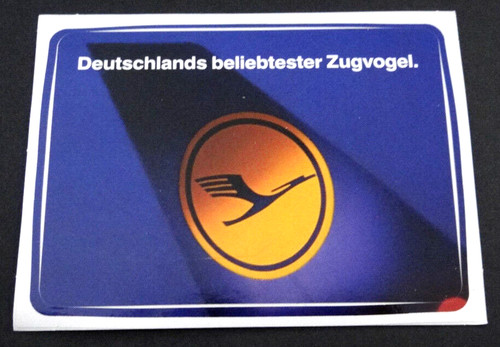 Werbe aufkleber lufthansa - werbe-aufkleber,
