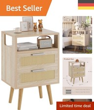 Rattan Nachttisch und