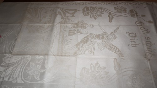 Jugendstil leinen damast - leinen/hl,