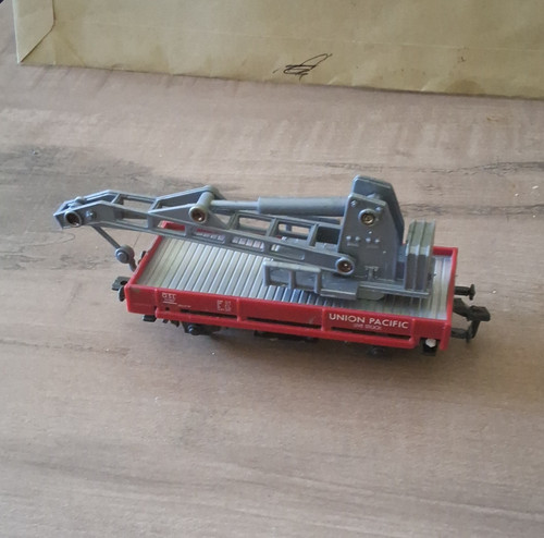 Kranwagen rot grau union - h0, rot/grau