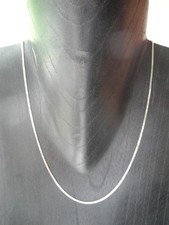 Halskette 750 /18 K Weißgold Flachschlange Länge 45 cm