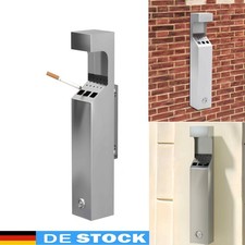 Edelstahl Aschenbecher Standaschenbecher Ascher Standascher Außen Innen 49cm