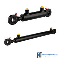 Hydraulikzylinder doppeltwirkend 32/20 mit Gelenkaugen 20mm. Hub von 100 bis 400