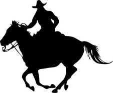 Autoaufkleber Pferd 86 Western Reiten  Aufkleber Sticker