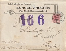 Österreich, Brief ab Wien 1907 mit Vignette "RYCIN"
