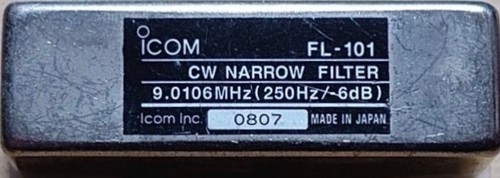 Icom 101 narrow filter - cw,