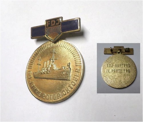 Ddr fdj medaille - ddr, russland