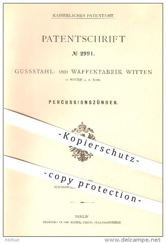 Original patent gussstahl - original,