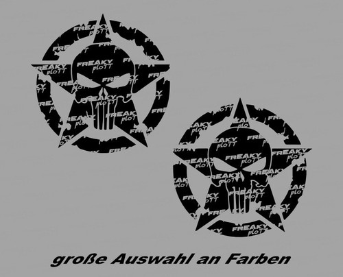 Stück skull aufkleber 8x8 - 2,