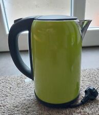 Silvercrest Wasserkocher Edelstahl grün apfelgrün schwarz 1,7 Liter 2400 W