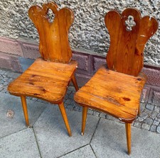 2 er Satz Antike Stühle um