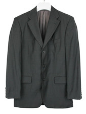 Hugo Boss Angelico/Parma Blazer Herren (Eu) 48 Grau Einreihig Reine Wolle