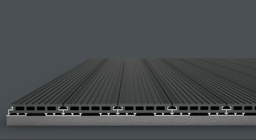 Wpc dielen mit schienensystem - dielen,