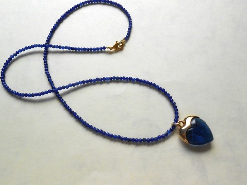 Feine lapislazuli kette mit - feine,
