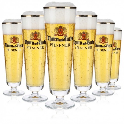 Thurn taxis bier glas - 6x,