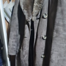 Ledermantel Aus Wildleder Und