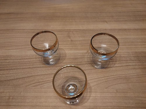 Likörgläser mit goldrand - likörgläser,