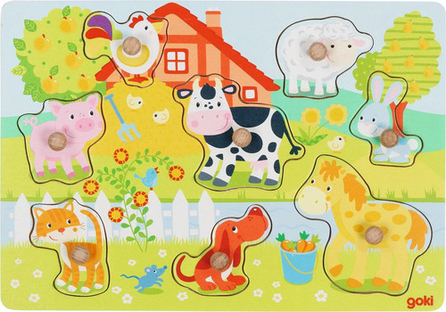 Steckpuzzle bauernhoftiere - bauernhoftiere, |