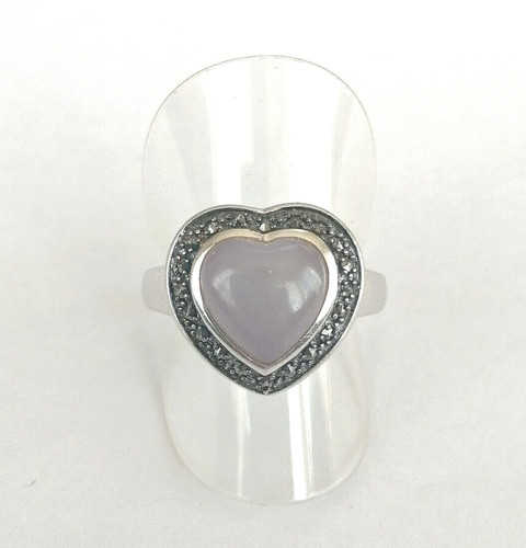 Ring herz mit amethyst - amethyst, und