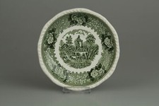 Suppen- Untertasse Adams English Scenic grün