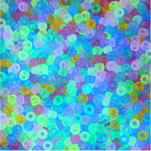 Glow dark pony beads 1000 - glow,