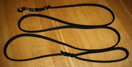 Hundeleine fettleder schwarz - fettleder,