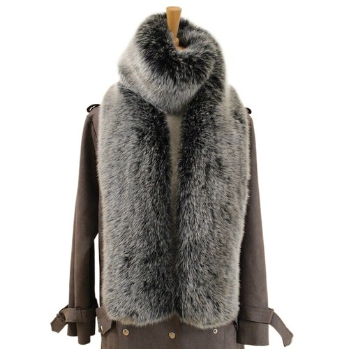 Damen kunstfell schal lang - uk,