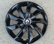 4 Alu-Design Radkappen in 16 Zoll "STIG" schwarz glanz für Renault