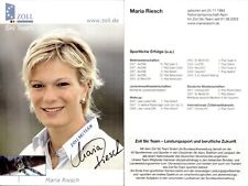 MARIA RIESCH 2 Autogramm AK Autogrammkarte OLYMPIA Ski Alpin