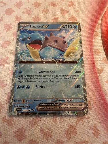 Pokémon karte lapras - lapras, ex