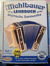 Michlbauer Lehrbuch Steirische Harmonika Teil 1 für Anfänger Griffschrift mit CD