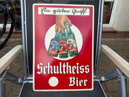 Schultheiss bier werbeschild - schultheiss,