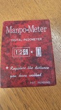 Vintage Manpo Meter Digital-Schrittzähler früher Schritt Entfernungszähler Made in Japan