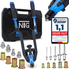 Nietmutternzange Blindnietzange Set 2 In 1 Nietmaschine Nietmutter 86 tlg.