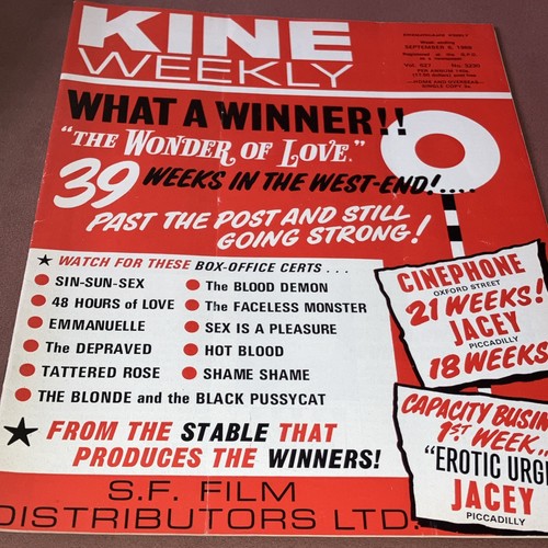 Kine weekly magazine - weekly, 1969