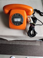 70er Kult Post Telefon FeTAp 611-2a BP Wählscheibe Orange Retro Vintage  70er