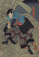 Utagawa Kunisada - Krieger auf