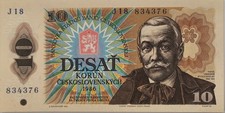 Tschechoslowakei Banknote 10