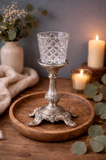 Kerzenglas Glasaufsatz Klar